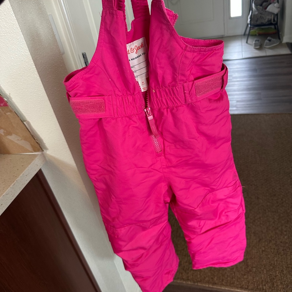 Cat and Jack Pink Snow Bib
